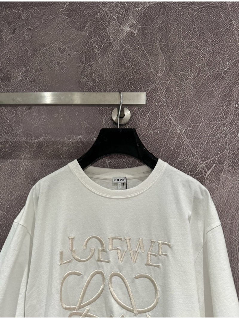 Loewe unisex Early Spring 2024 Irregular Embroidery T-Shirt
