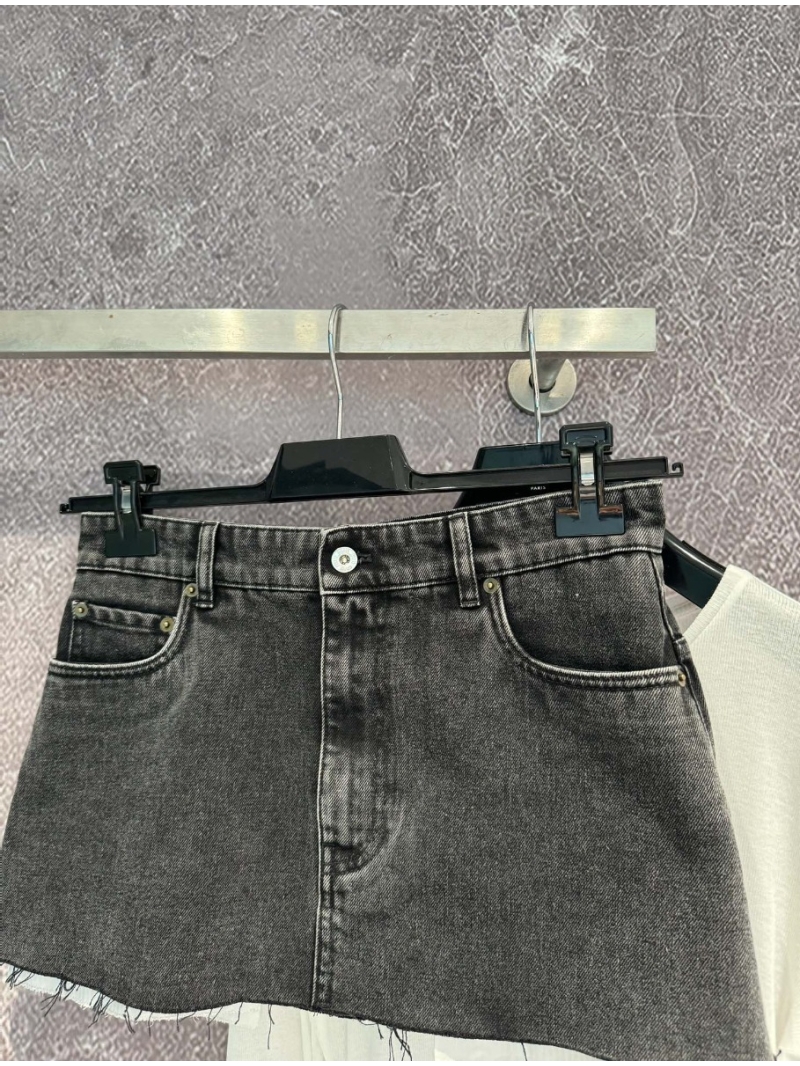 Miu Miu Vintage Grey Denim Skirt