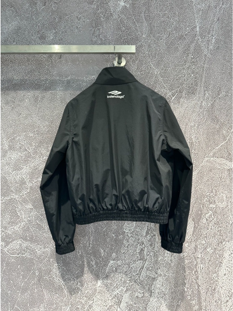 Balenciaga 2024 Summer Collection Stand Collar Casual Jacket with 3B Embroidery