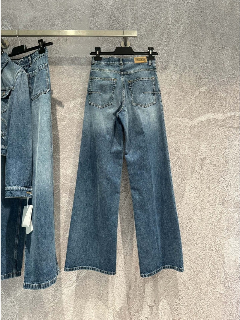 Dior Vintage Wash Straight-Leg Denim Jeans