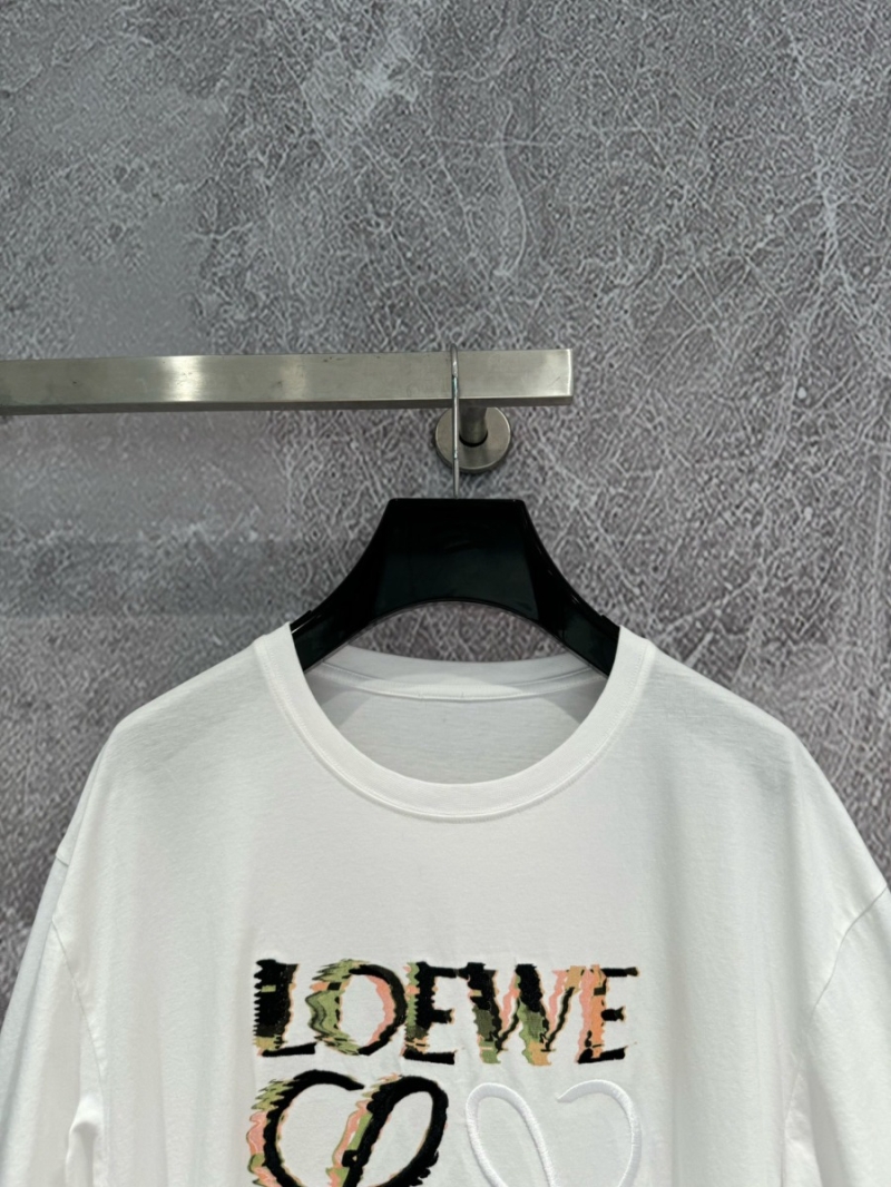 Loewe Lightweight Cotton Camouflage Embroidered T-Shirt
