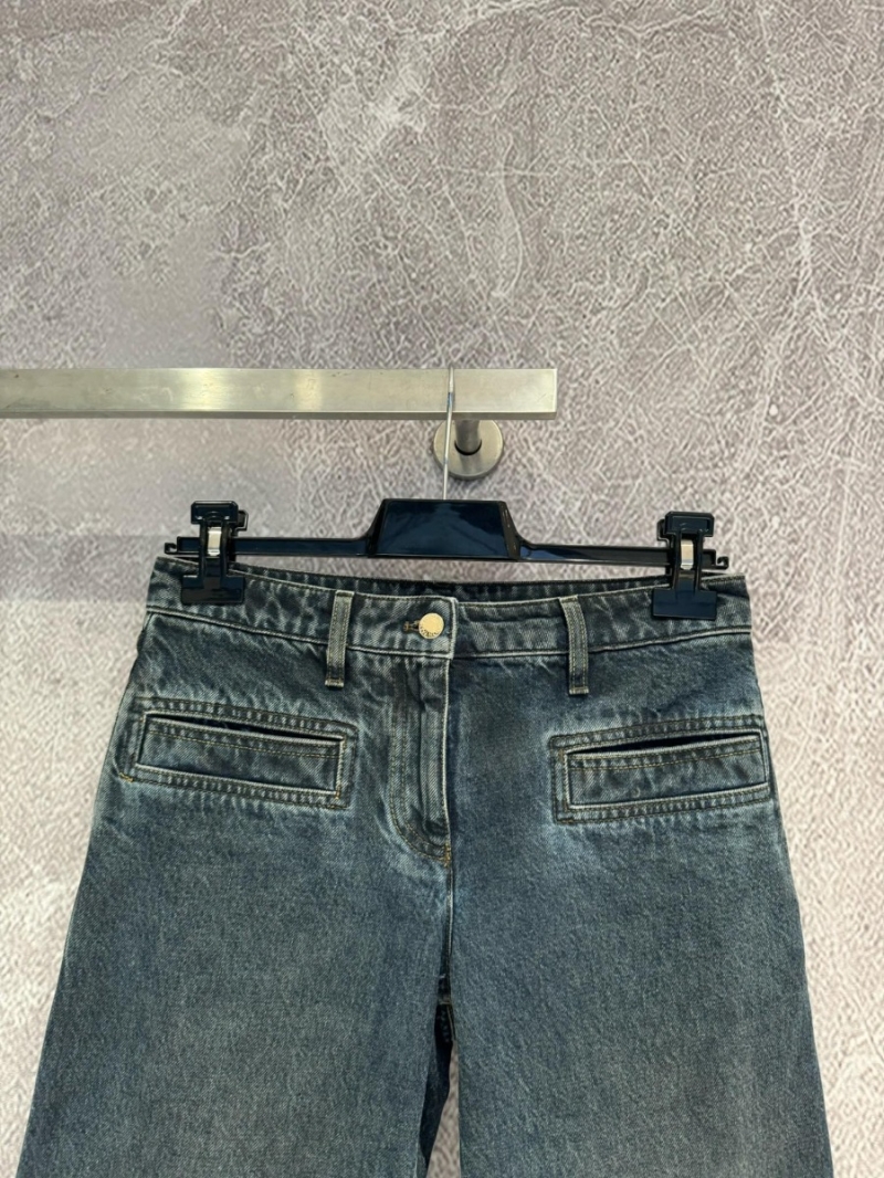 Louis Vuitton Artisan Crafted Faded Denim Jeans