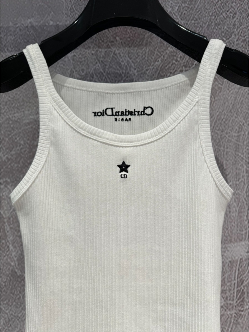 Dior 24SS Cotton Lucky Star Slimming Tank Top