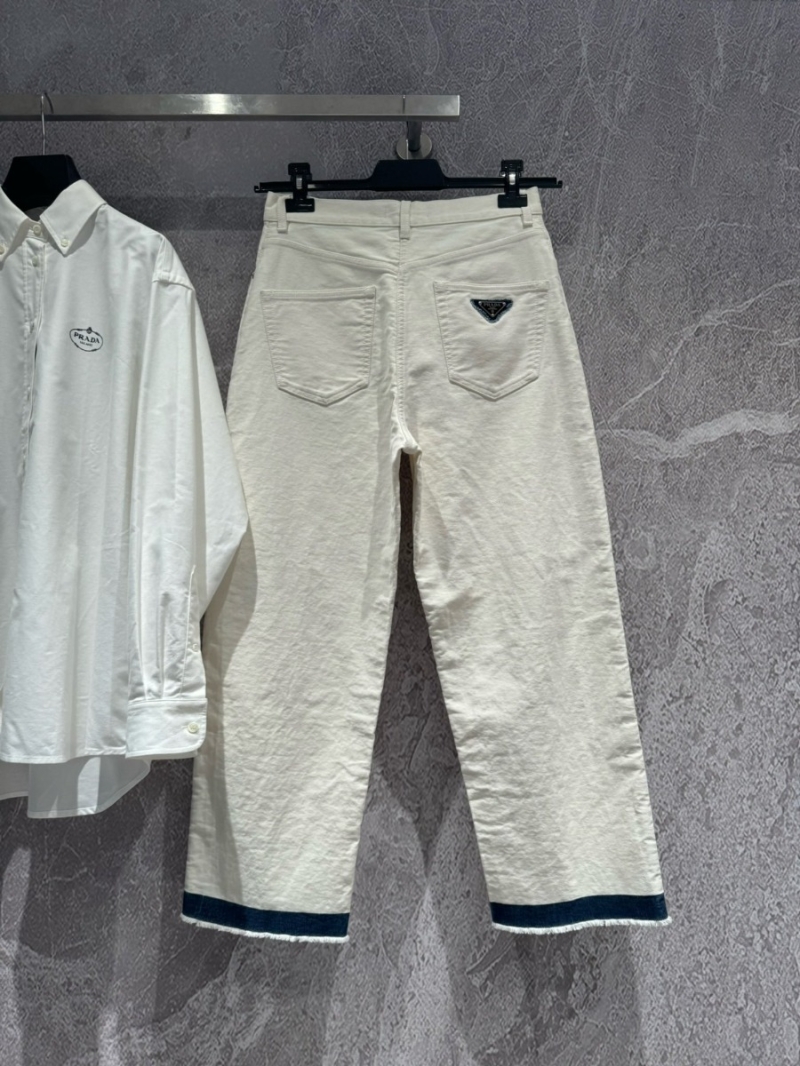 Prada High-Waist Denim Pants