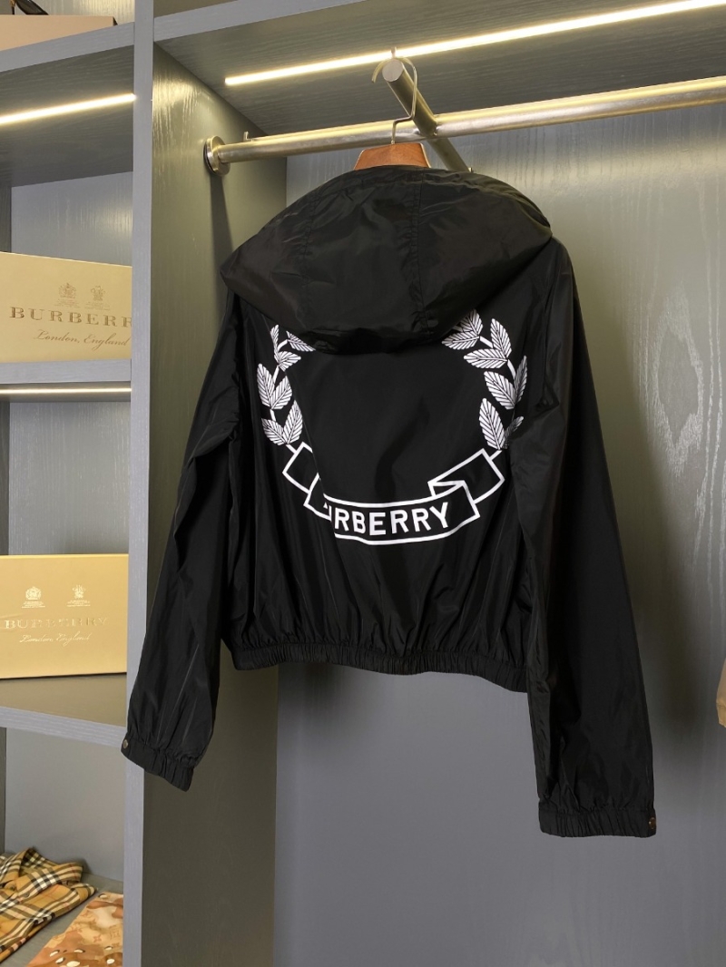 Burberry Equestrian Knight Print Hooded Windbreaker Jacket