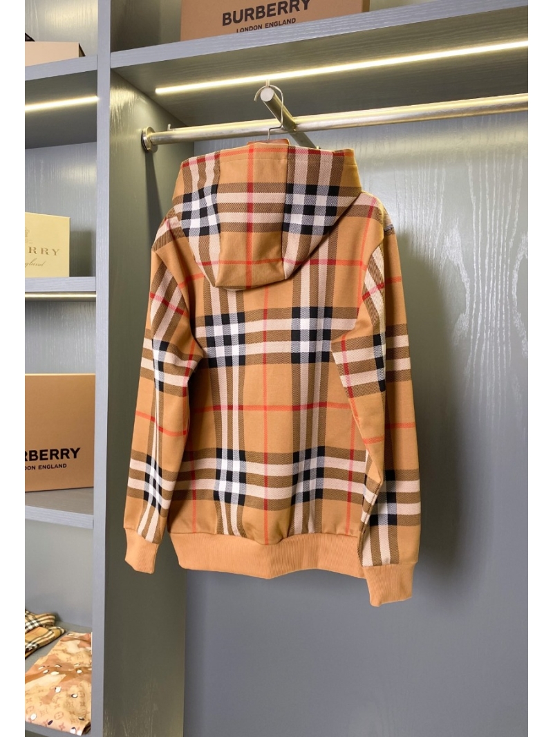 Burberry Checkered Cotton Jacquard Unisex Hoodie