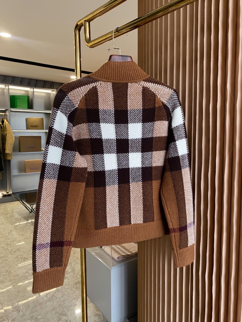 Burberry Check-Patterned Wool-Cashmere Blend Bomber Jacket