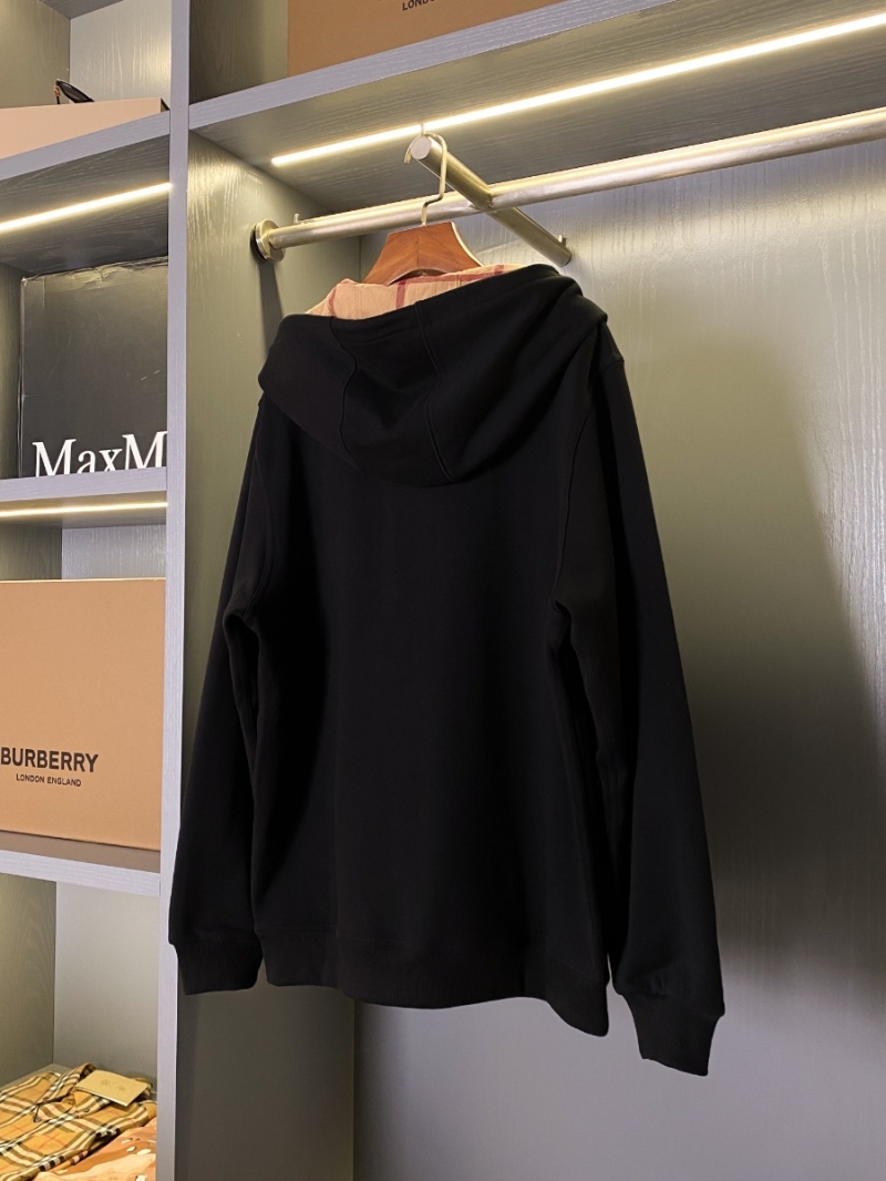 Burberry Vintage Check Patchwork Fleece-Lined Hoodie - Unisex Black