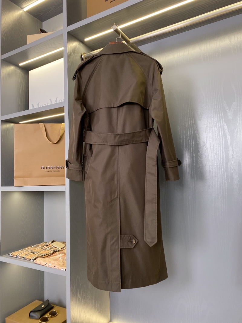 Burberry Salford Long Trench Coat – Quintessentially British Long Coat dark brown
