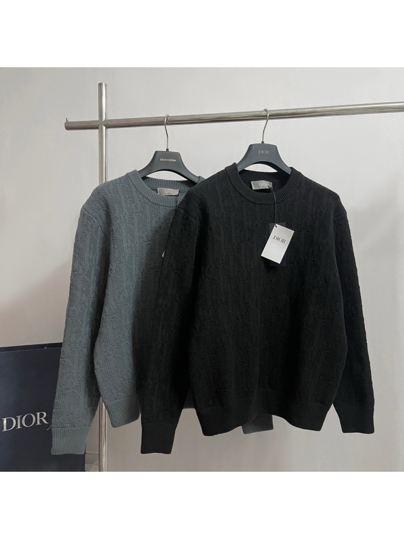 Dior Cannage Pattern Knit Sweater - 2025 Spring Collection