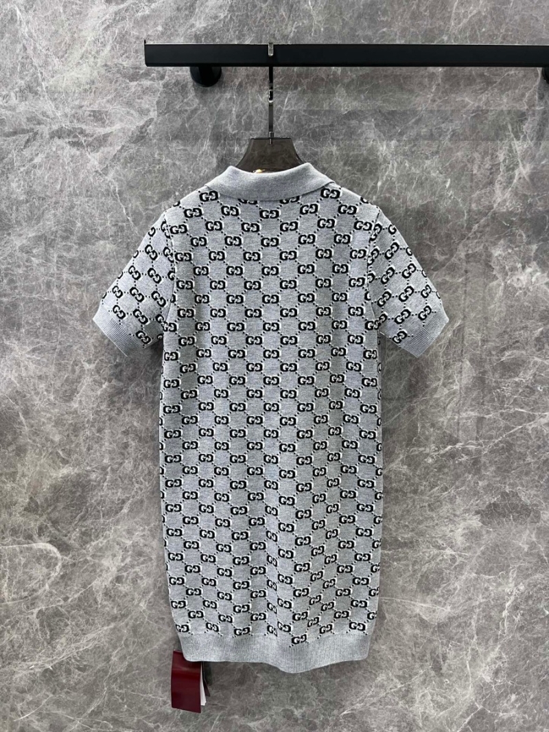 Gucci 24 FW Jacquard Logo Polo Dress