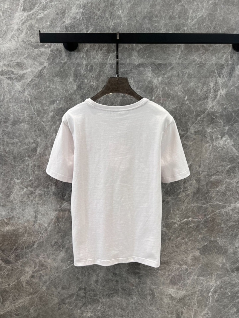 Alexander Wang 25SS Spring/Summer Casual Logo Print T-Shirt White