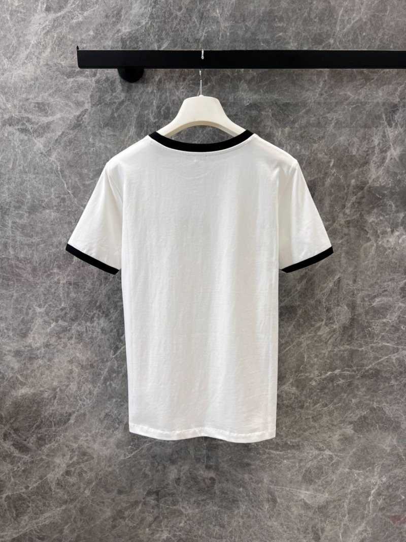 Loewe 25SS Spring/Summer Chic Micro-Logo T-Shirt White