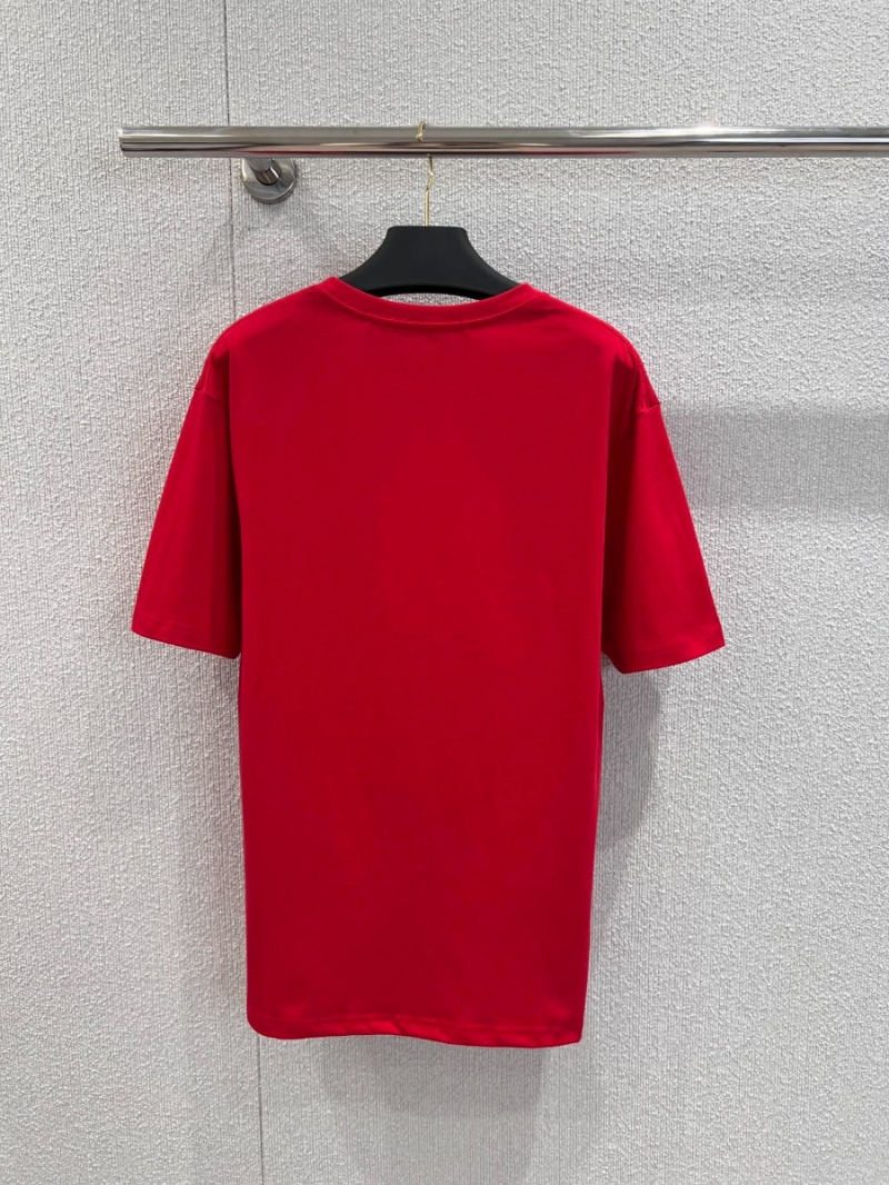 Valentino 25SS Playful Cat Print T-Shirt Red