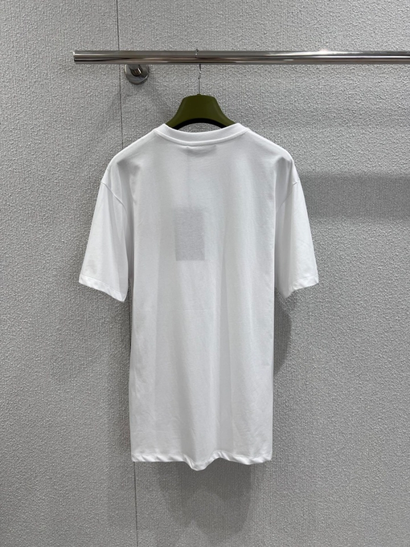 Gucci 25SS Playful Embroidered Pocket Short-Sleeve White