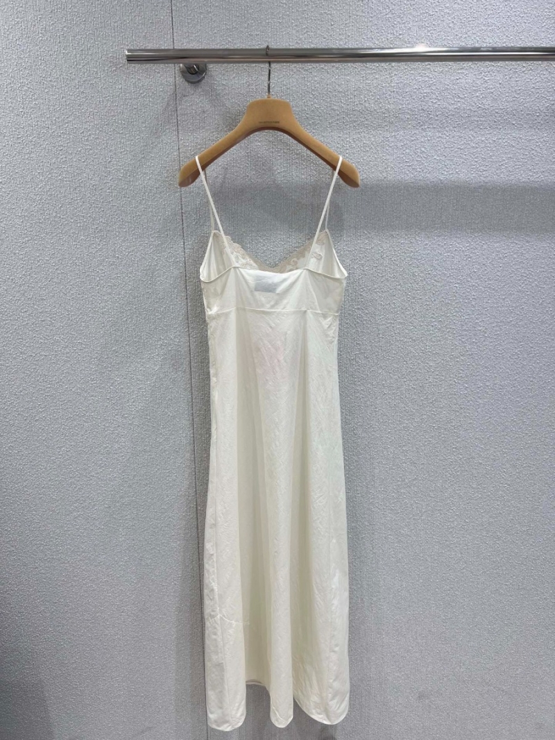 Miu Miu 25SS Ethereal Embroidered Slip Dress Ivory
