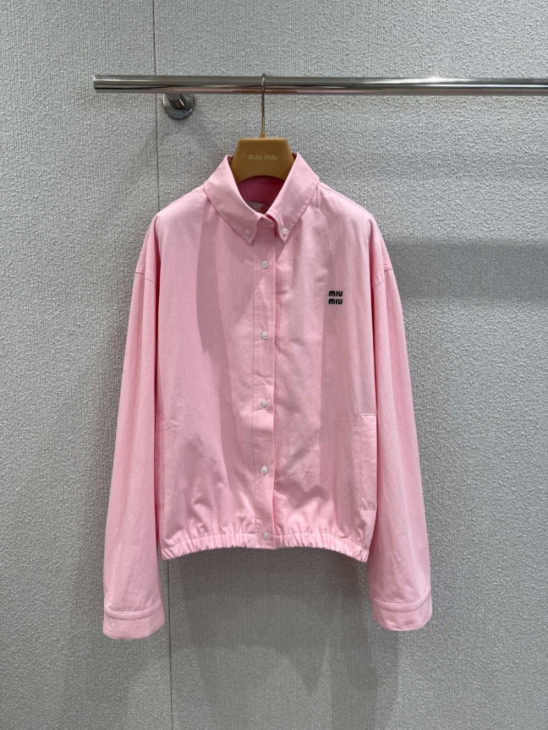 Miu Miu Trendsetter Collection Stylish Oversized Jacket – Blush Pink