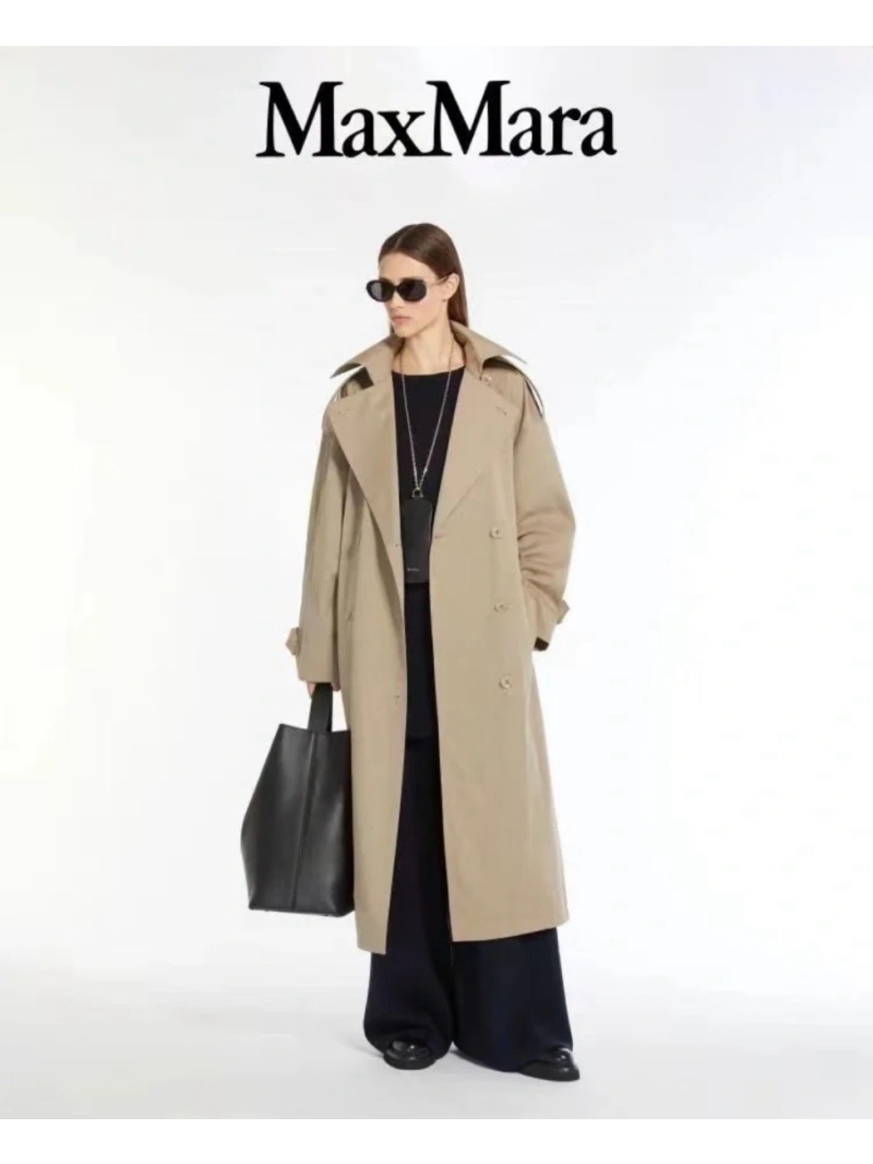 Max Mara 2025 New Season Classic Trench Coat 