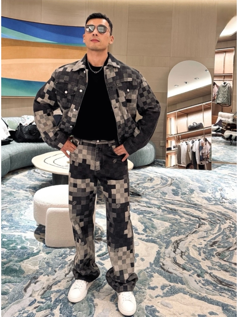 Louis Vuitton LV New Checkered Denim Jeans