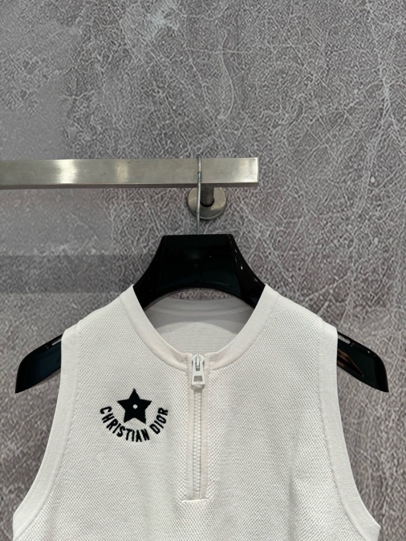 Dior White High-Waist Top