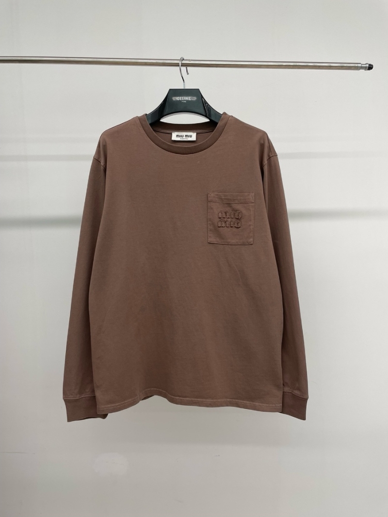 Miu Miu Premium Long Sleeve T-Shirt - Fall/Winter New Collection