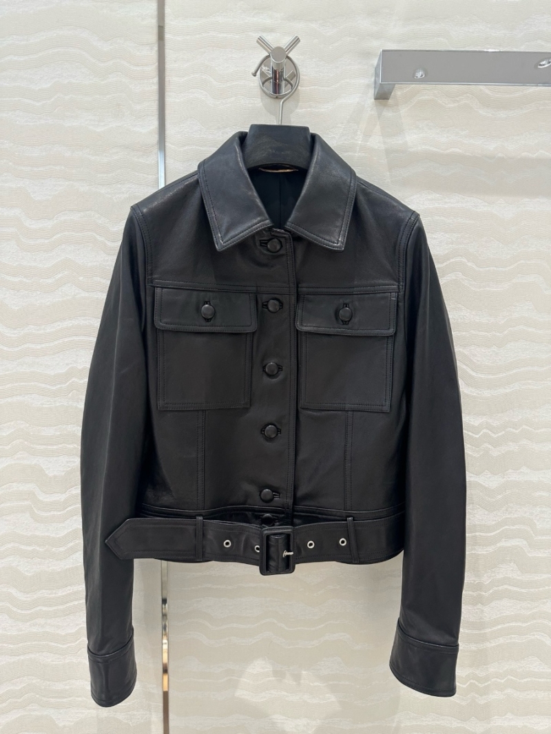 Saint Laurent YSL Luxe Modern Imported LambskinLeather Jacket