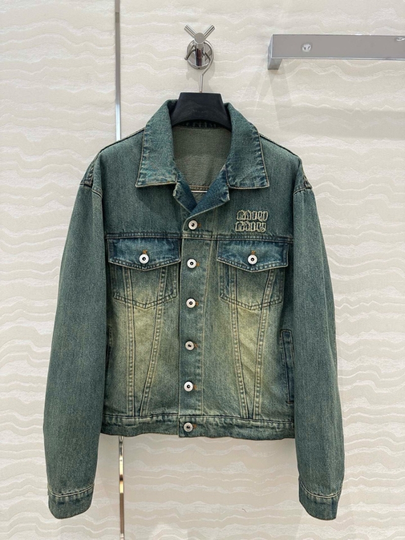Miu Miu 2025 Early Spring Imported Denim Jacket