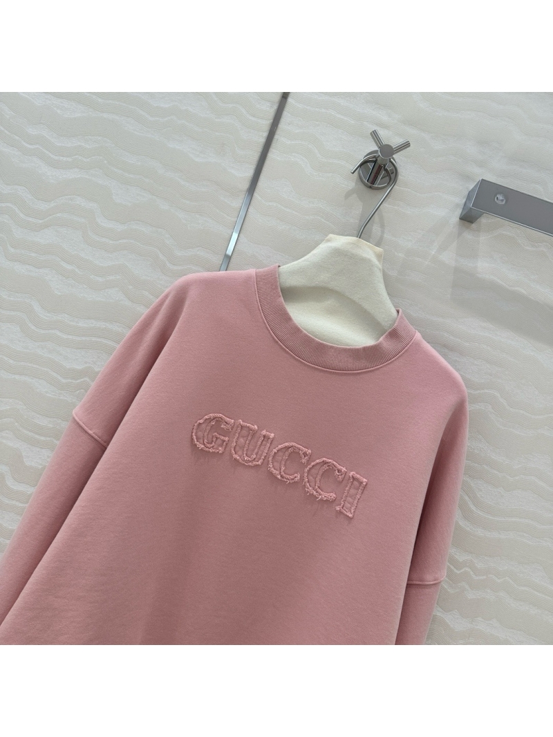 Gucci GG Capsule Collection Washed Cotton Drop-Shoulder Sweatshirt Pink