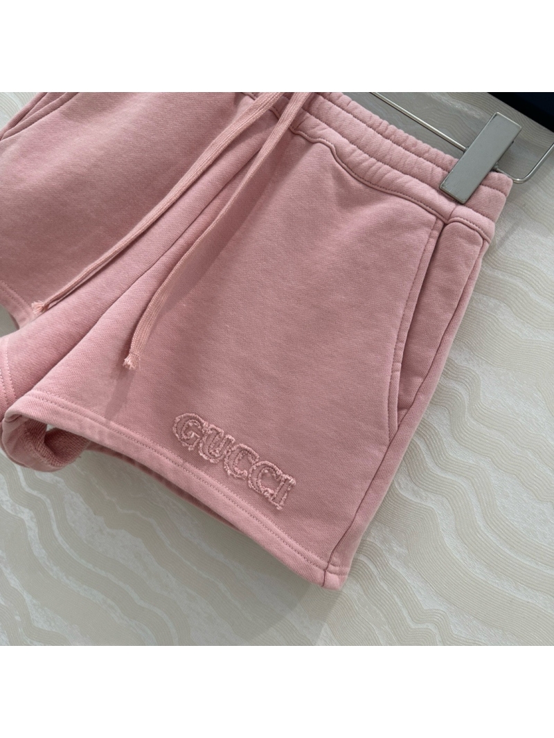 Gucci GG Capsule Collection Washed Cotton Shorts Pink