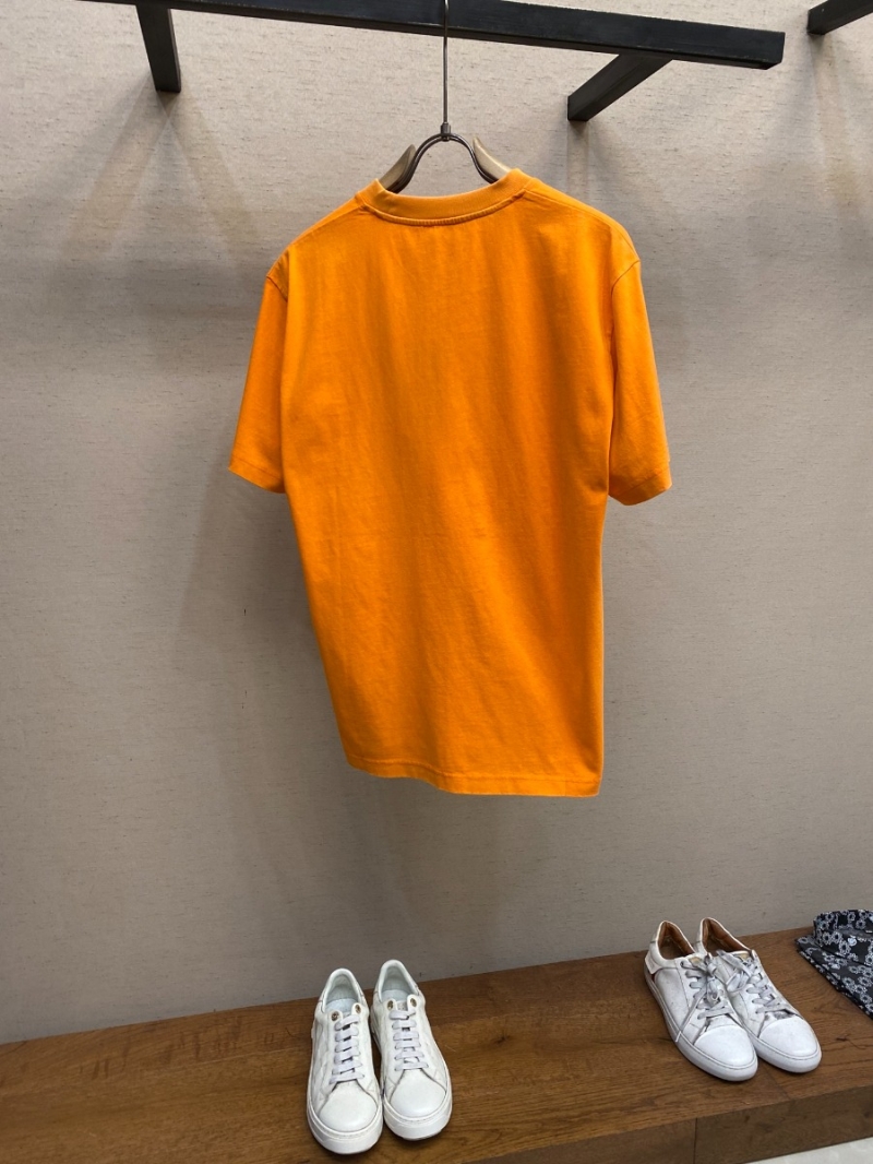 Gucci 2025FW Washed Logo T-Shirt Orange