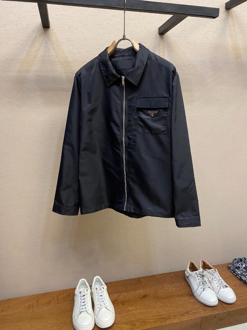 Prada 2025SS Youthful Logo Jacket Navy