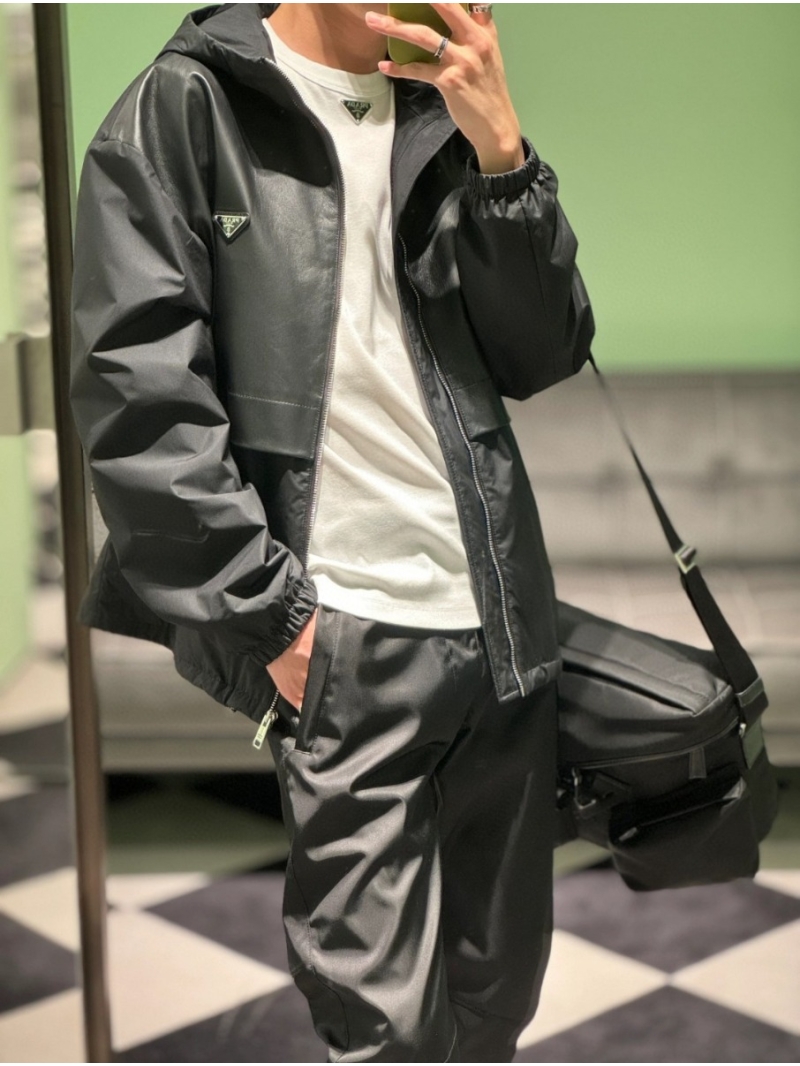 Prada Exclusive Collection Premium Hooded Jacket Black