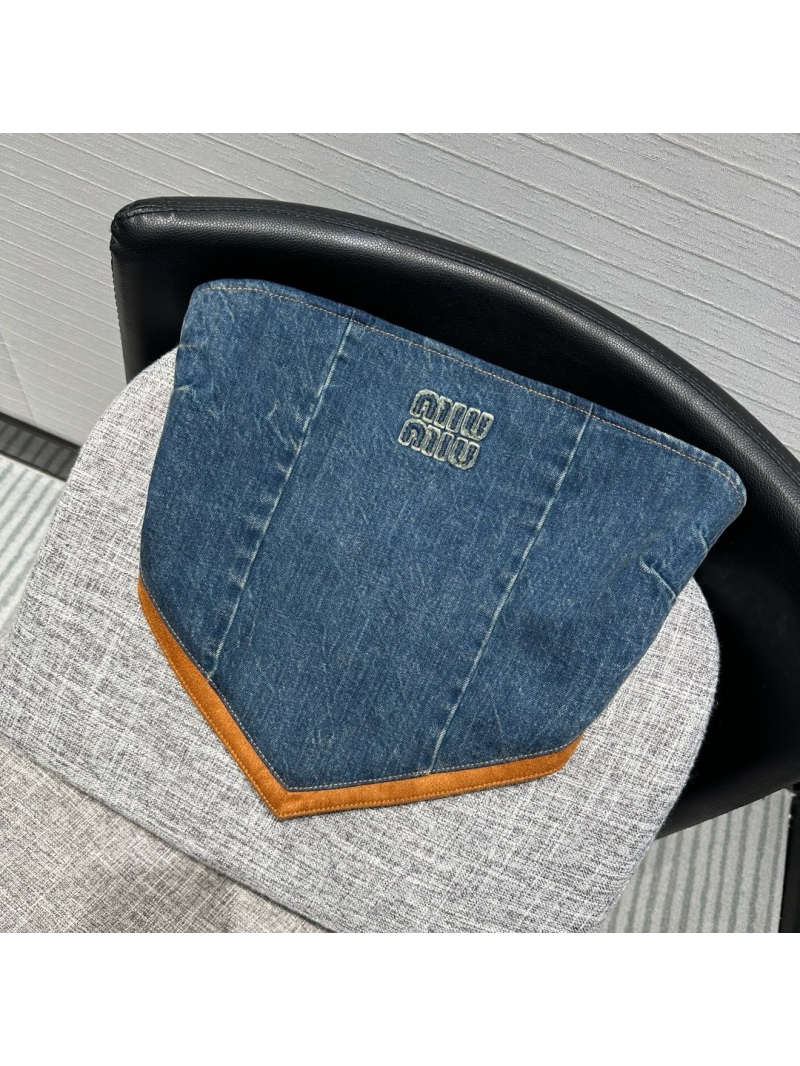 Miu Miu Early Autumn 2024 Denim Bustier Top