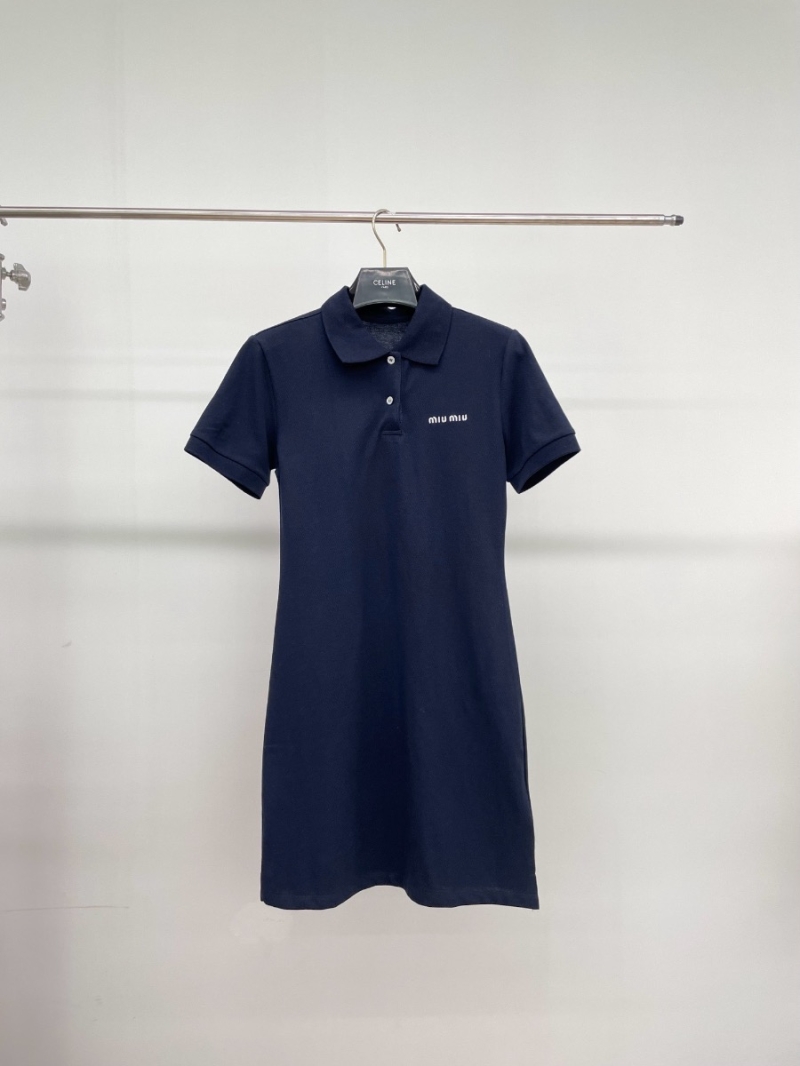 Miu Miu 2024 Sporty Style Polo Dress
