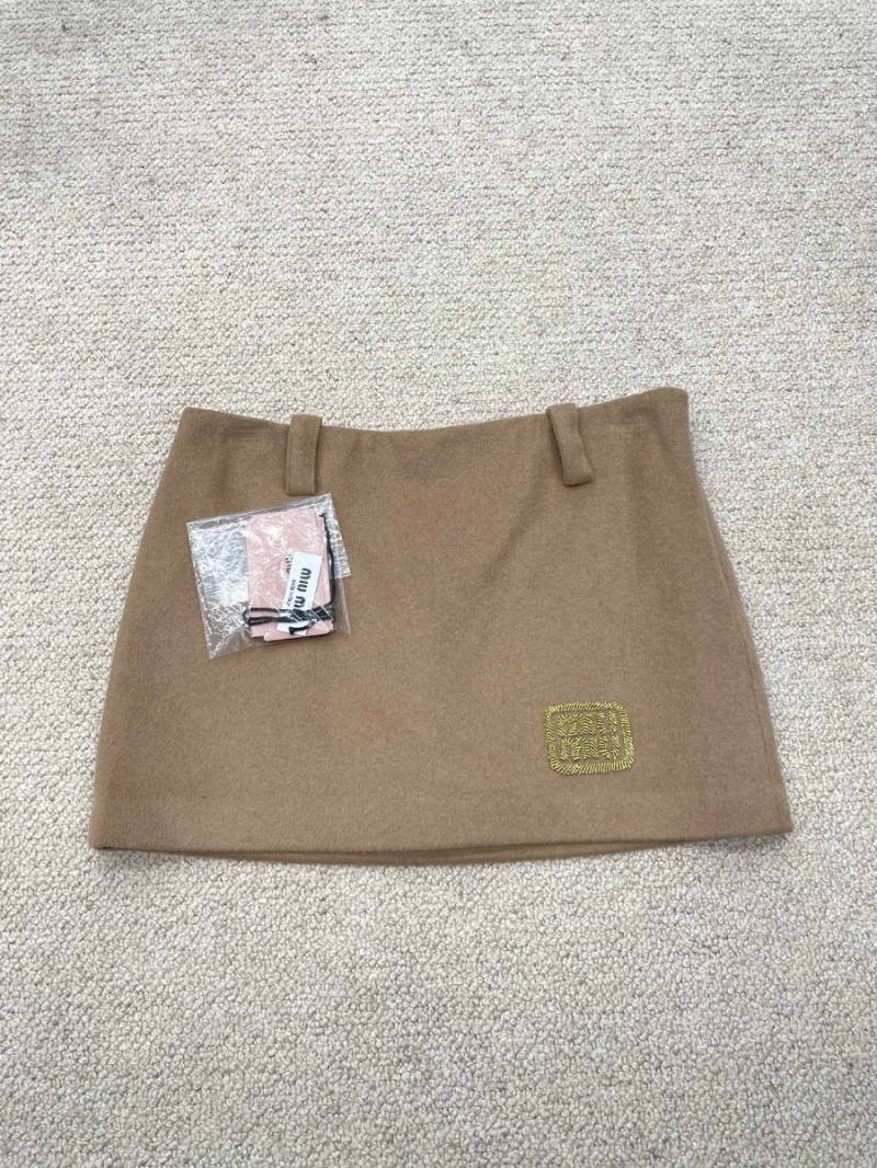 Miu Miu 24FW Mini Skirt - Wool & Cashmere