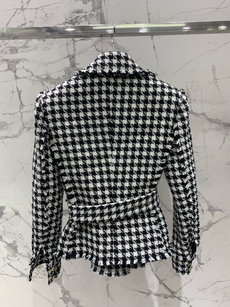 BALMAIN 2023 New Houndstooth Wool Jacket
