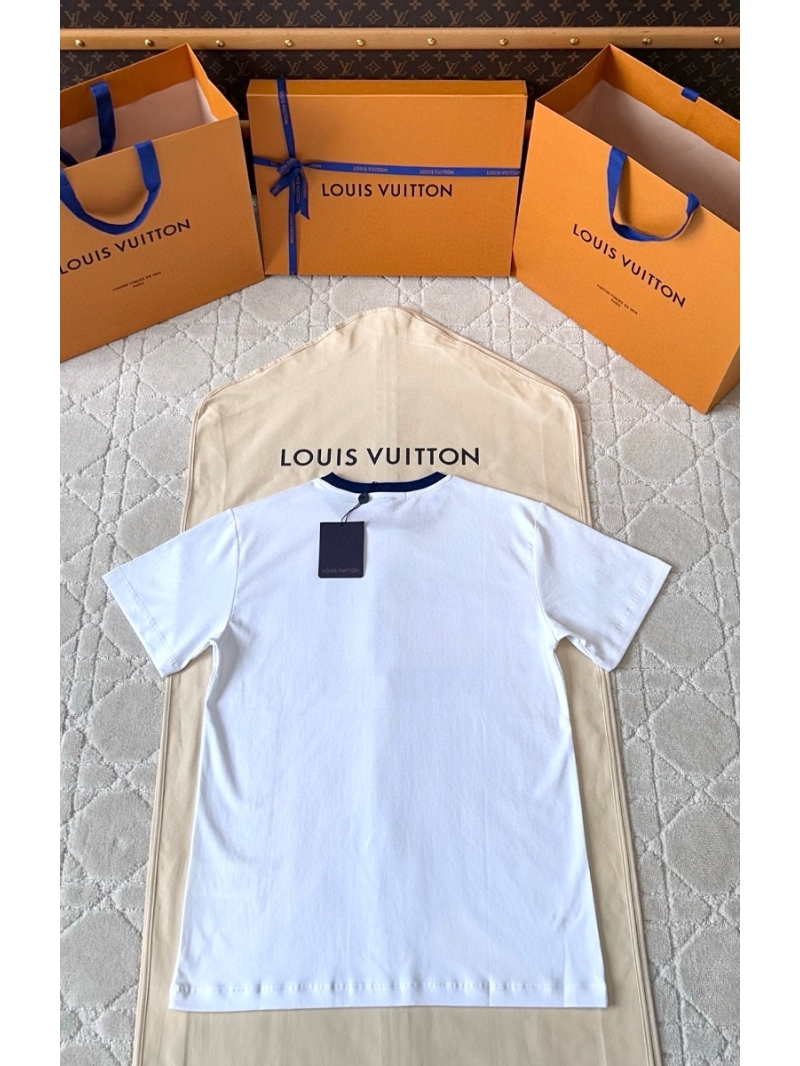 Louis Vuitton LV 2025SS Bold Printed T-Shirt - White