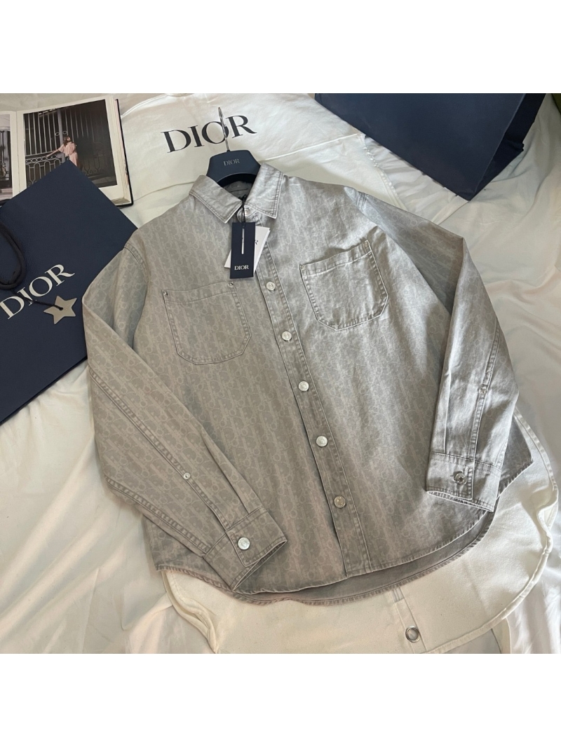 Dior Yarn-Dyed Wax Print Shirt Jacket