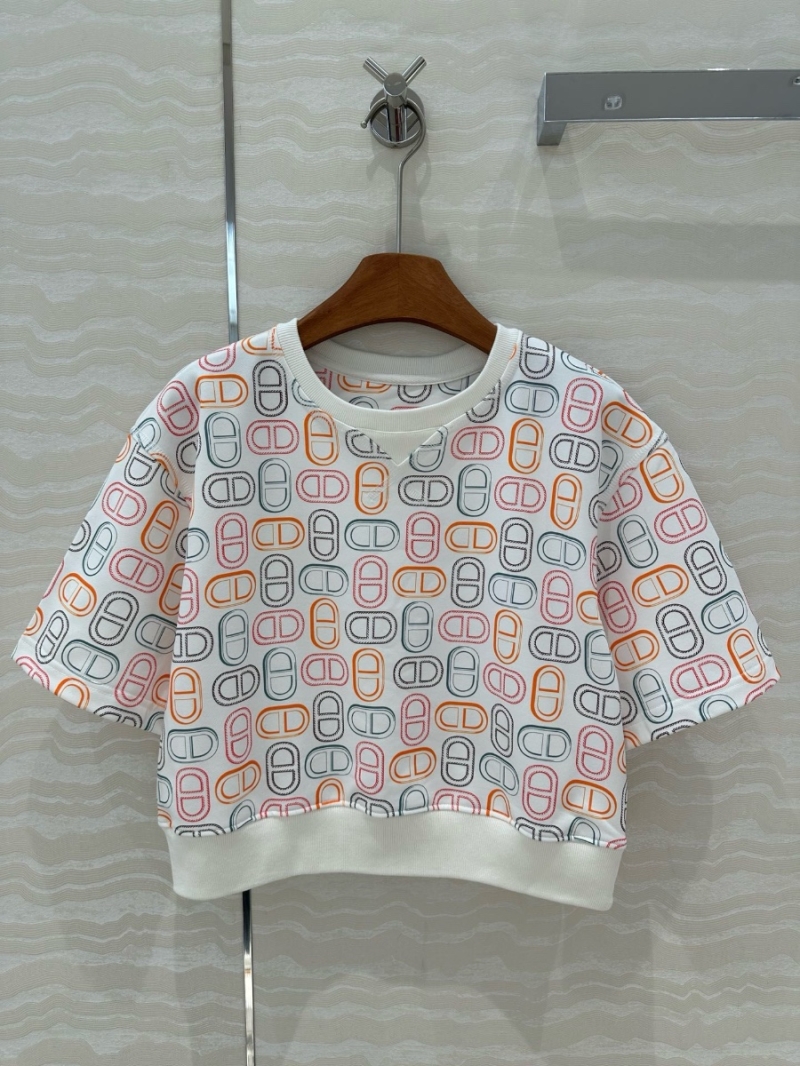 Hermes Chaine d’Ancre Jersey Cotton Sweatshirt & Drawstring Shorts Set