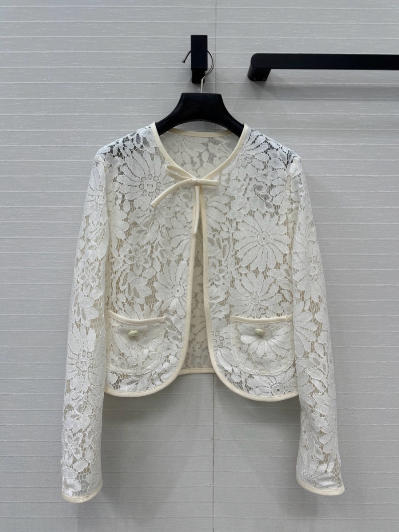 Celine Exclusive Limited-Edition Haute Couture Floral Lace Embroidered Cardigan Jacket