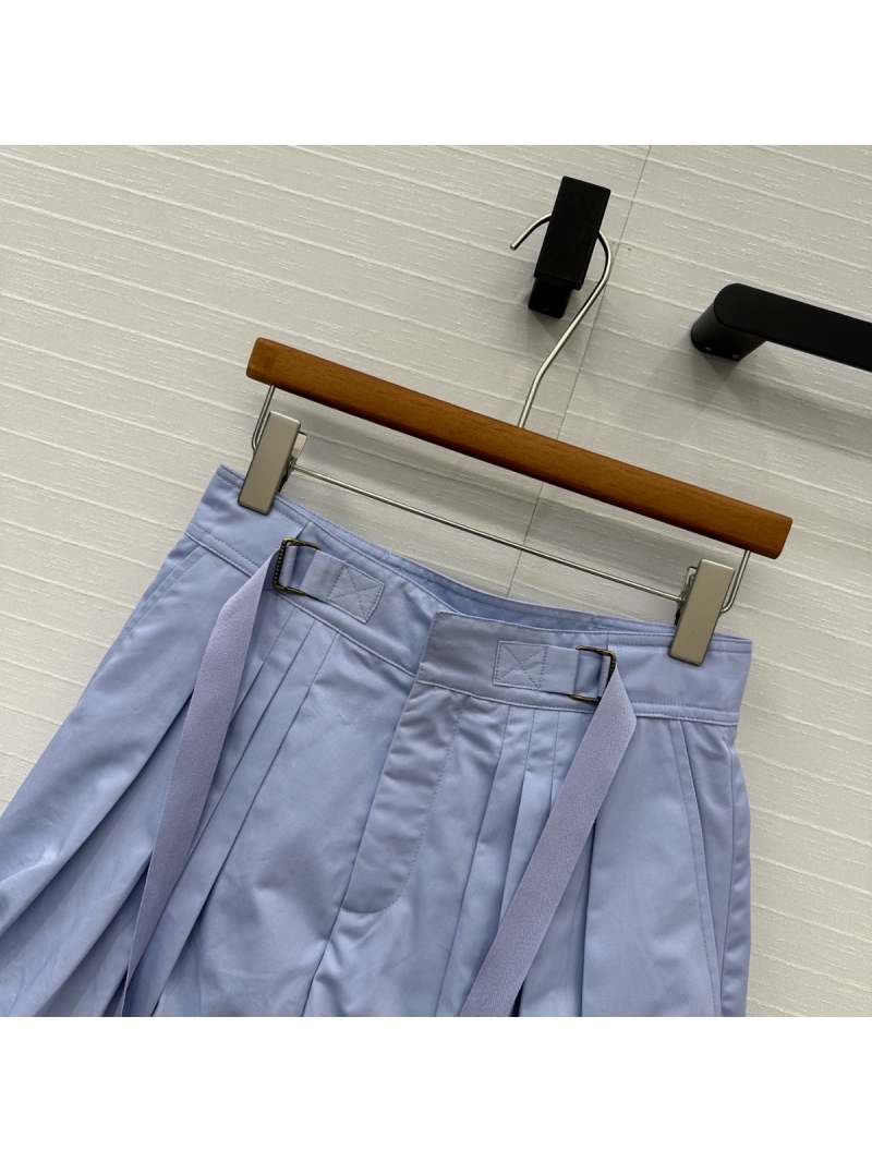 Chloe Exclusive 25SS Webbing Balloon Shorts blue