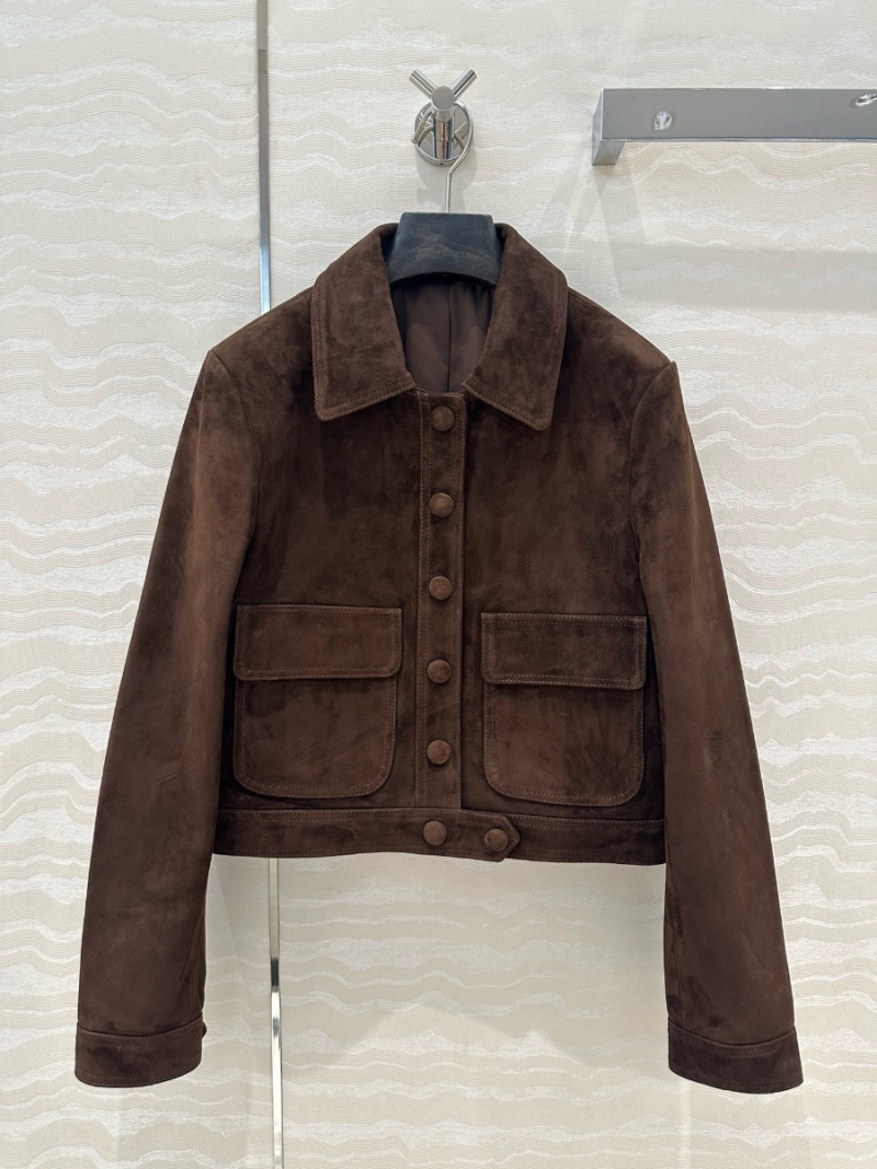Celine British Academy Style Lamb Suede Jacket – 2025 Early Spring Collection