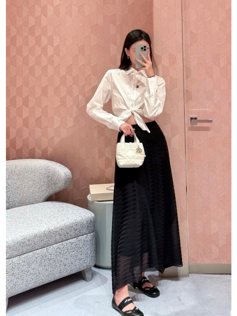 Dior Dioriviera White Cotton Tie-Front Shirt