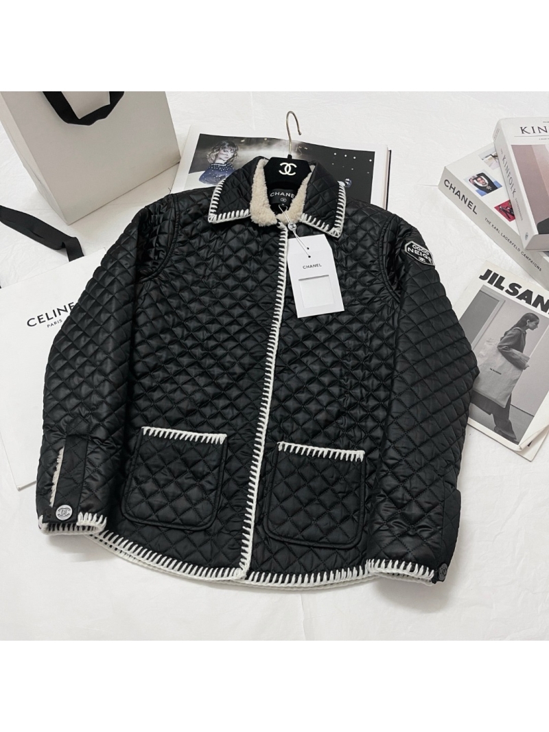 Chanel Quilted Two-Tone Ski Collection Jacket Limited Edition