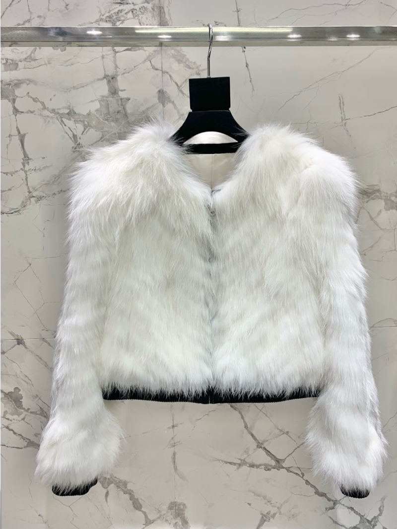 SAINT LAURENT YSL Limited Edition Luxe Fox Fur Short Jacket 3