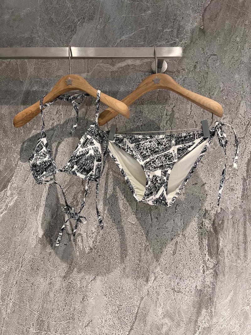 Dior Map Print Bikini Swimwear