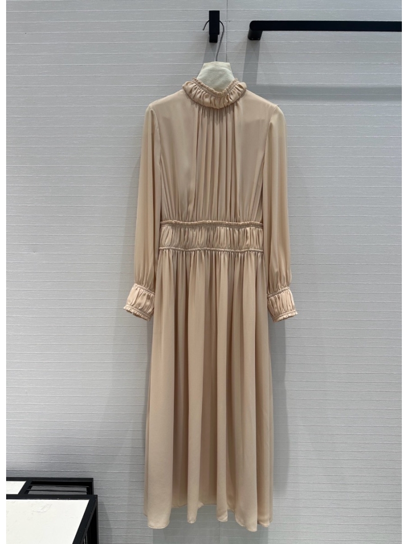 Chloe French Chiffon Maxi Dress with Ruffle Details