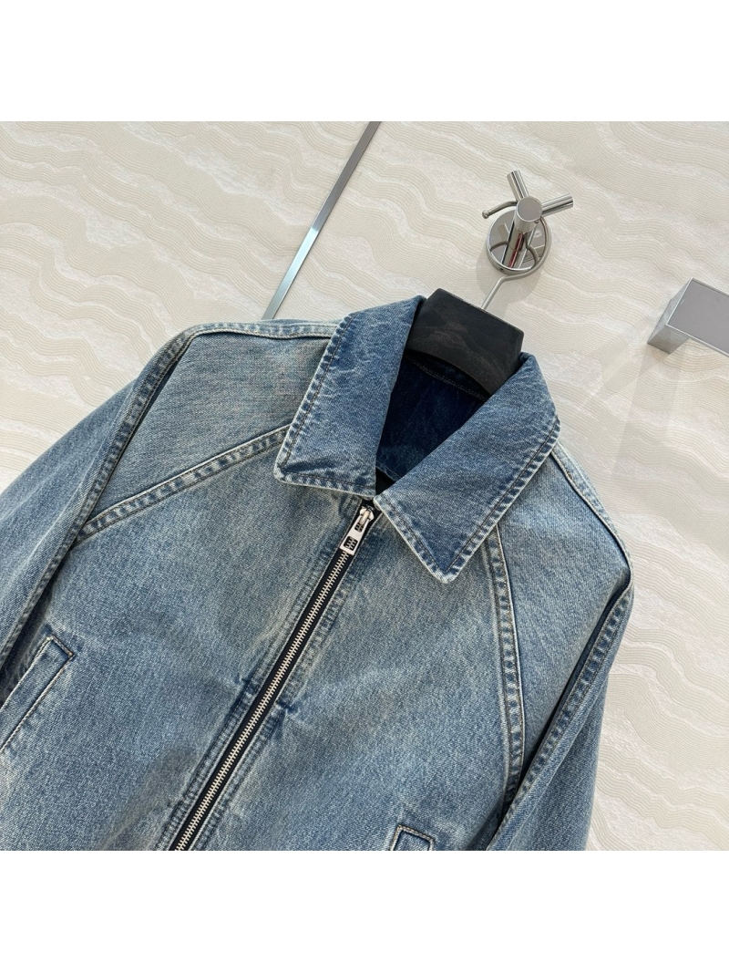 Loewe Vintage Washed Balloon Denim Jacket – Modern Oversized Design