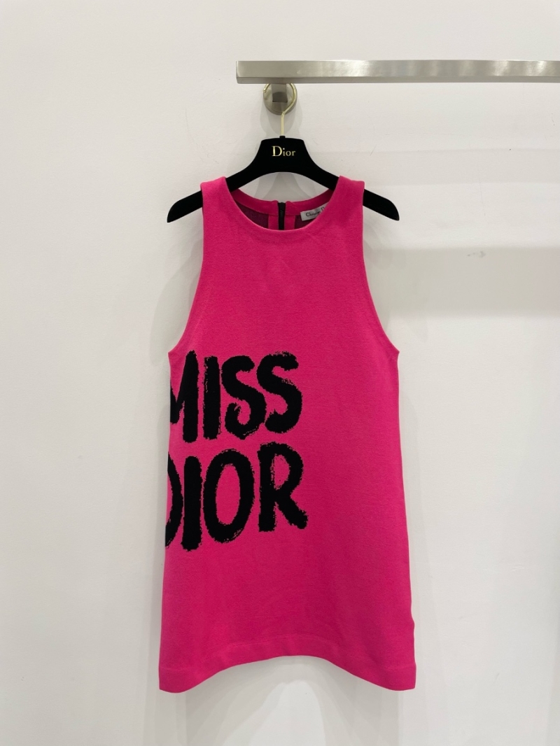 Dior Miss Dior Graffiti Wool Knit Dress