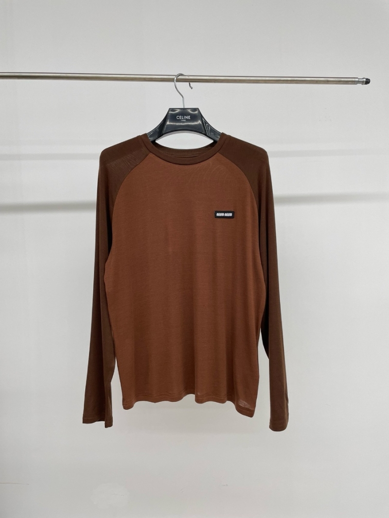 Miu Miu Spring 2025 Layered Base Layer Collection Long Sleeves Shirt